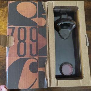 Black Wall-Mounted Bottle Opener